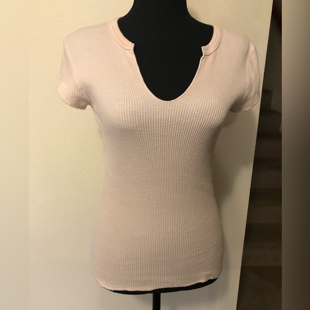 Women's Light Apricot Short Sleeve Top